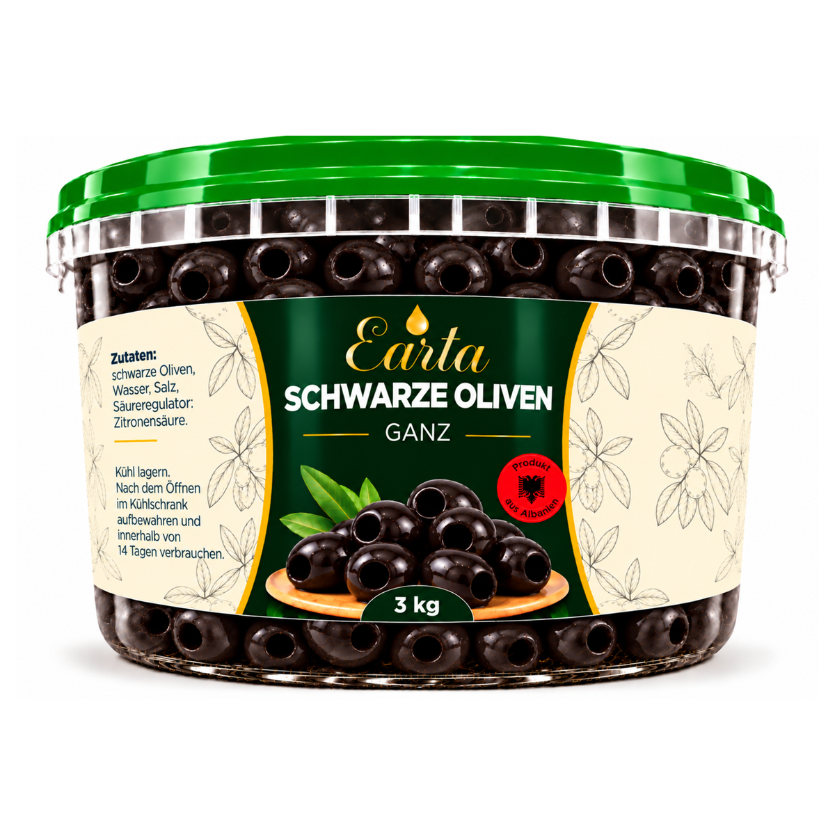 Earta — Schwarze Oliven ganz
