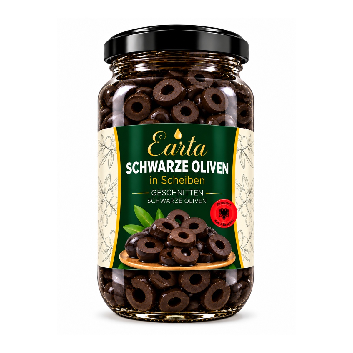 Earta — Schwarze Oliven in Scheiben