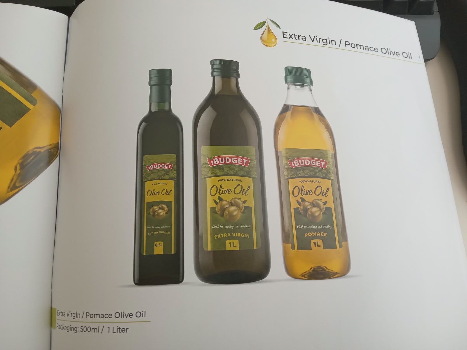 iBUDGET olive oil range