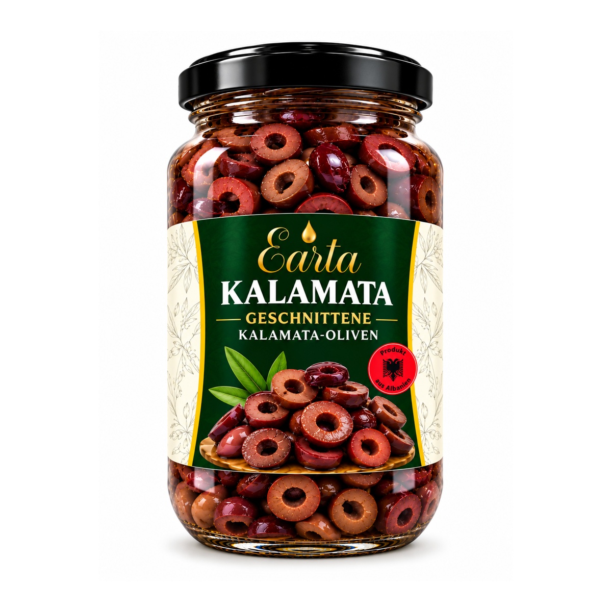 Earta — Geschnittene Kalamata-Oliven